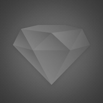 Polygonal gray diamond design
