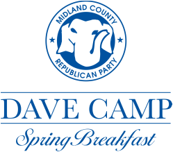 Midland County Republican Party event logo.